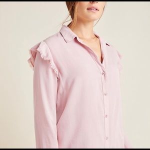 Cloth & Stone ruffle sleeve NWT